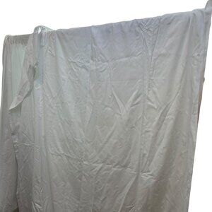 Rivolta Carmignani ITALY Luxury linens white mini squares print TWIN duvet cover